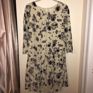 Club Monaco Cream and Black Dress