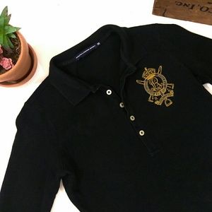5/$25 RL Sport Crest Label Long Sleeve Midi Dress