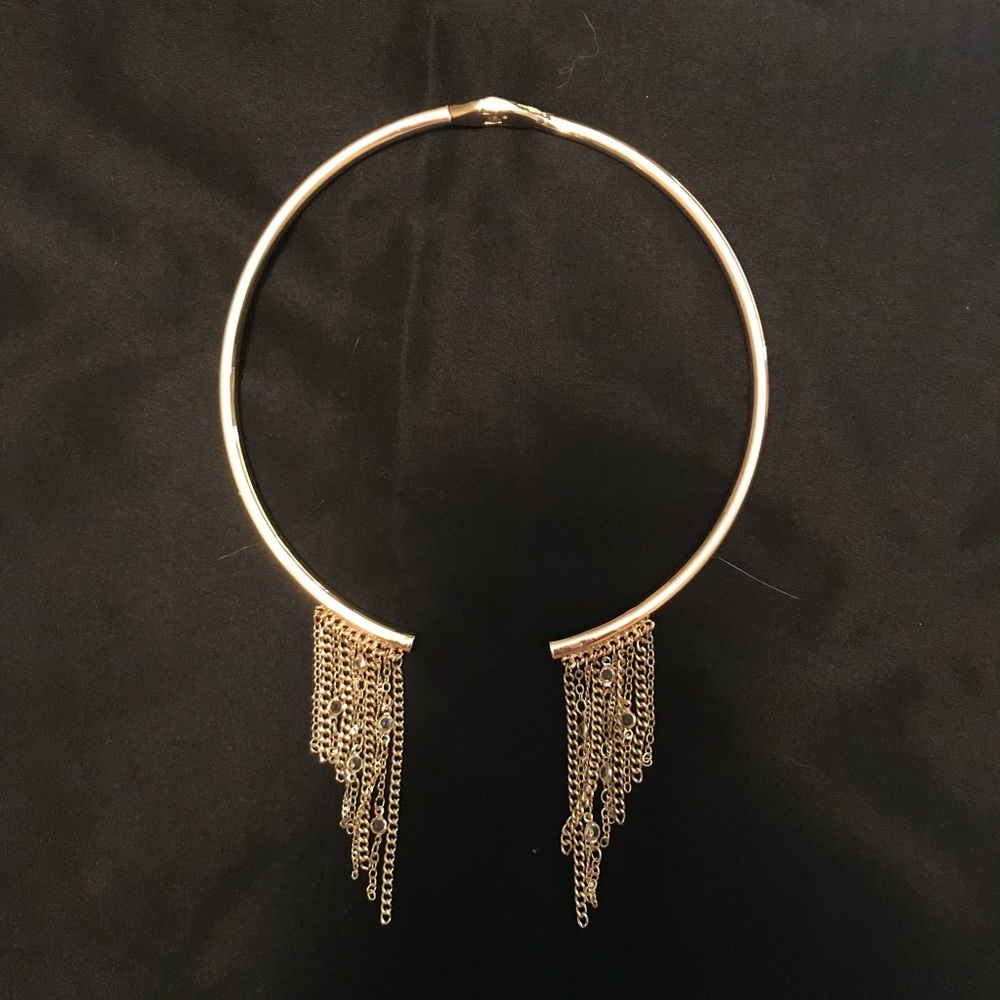 WHBM Open gold  necklace.