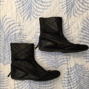 REDUCED - Prada black flat boots size 40.