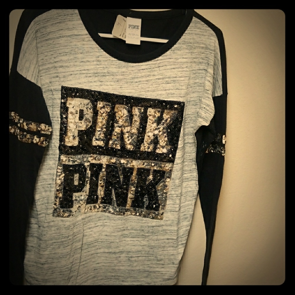 Pink size small bling top