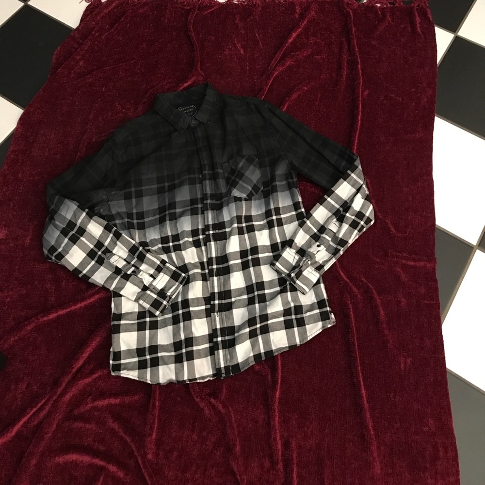 Rad mens gradient button up