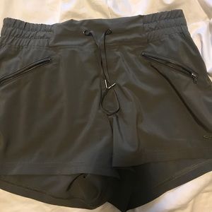 Army green athletic shorts