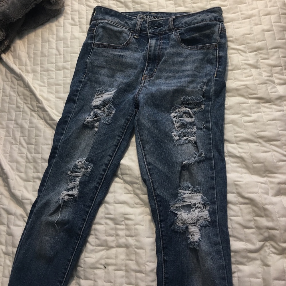 AE ripped skinny jeans