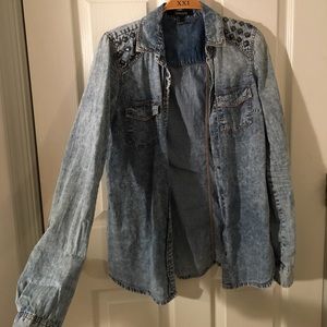 F21 Denim Top