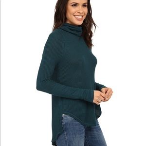 Free people soft waffle knit turtleneck