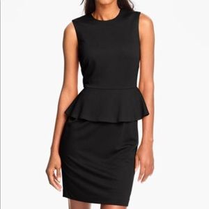 Vince Camuto Black Peplum Dress
