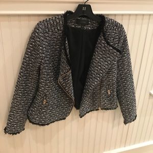JCrew Moto Tweed Blazer