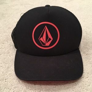 Black Volcom SnapBack Hat