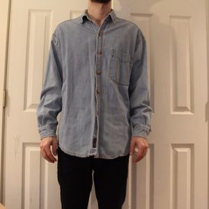 Long Sleeve Denim Button Down