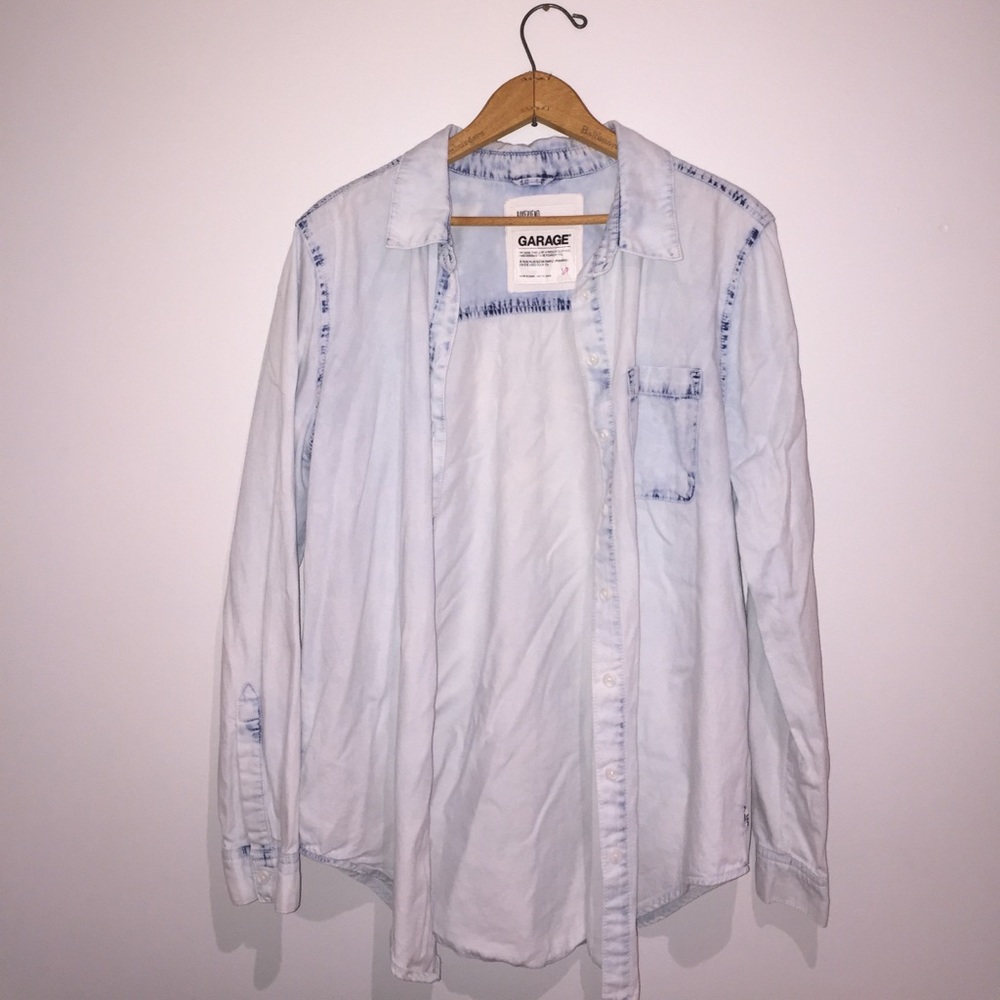 Acid Washed Denim Shirt
