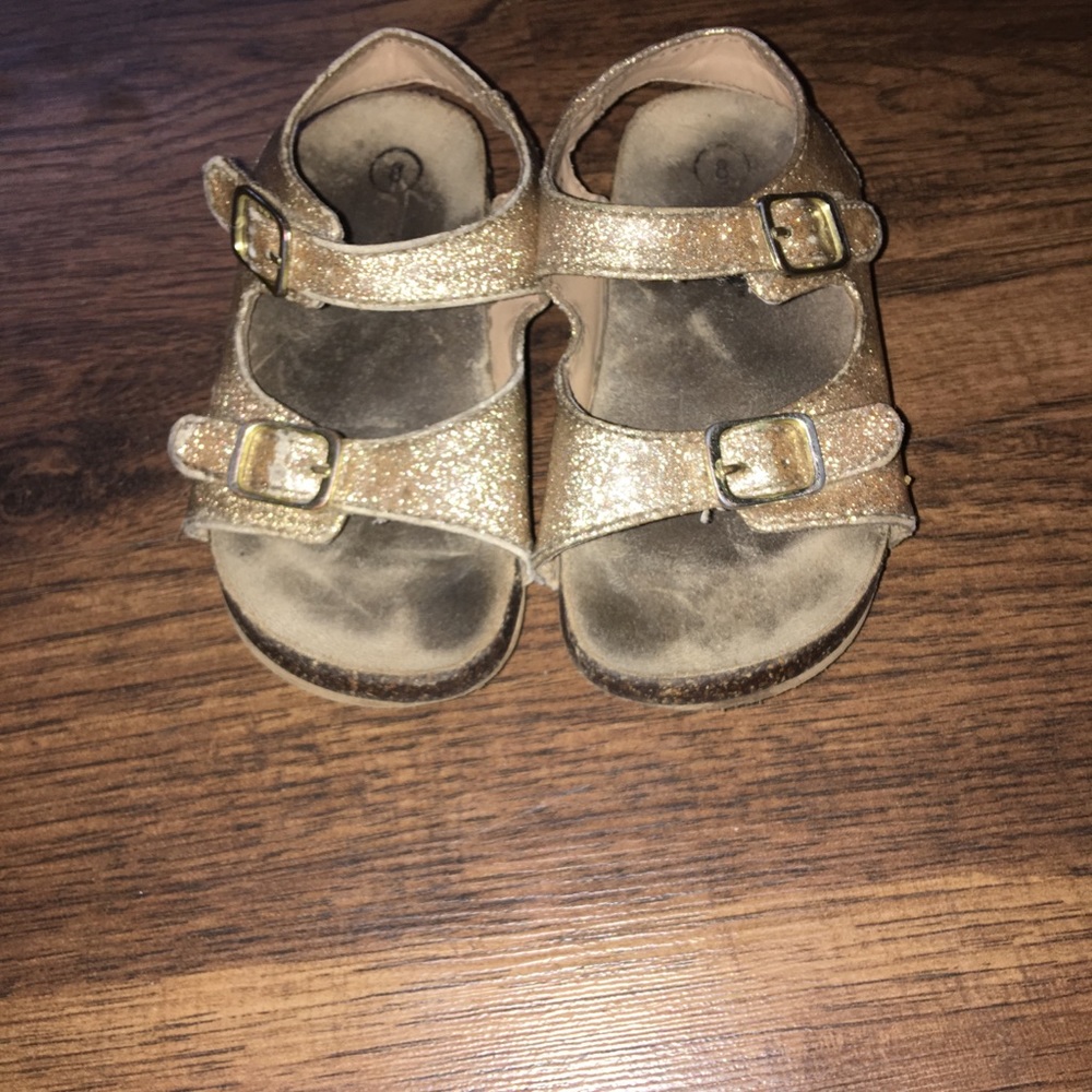 Gold cat and jack sandals