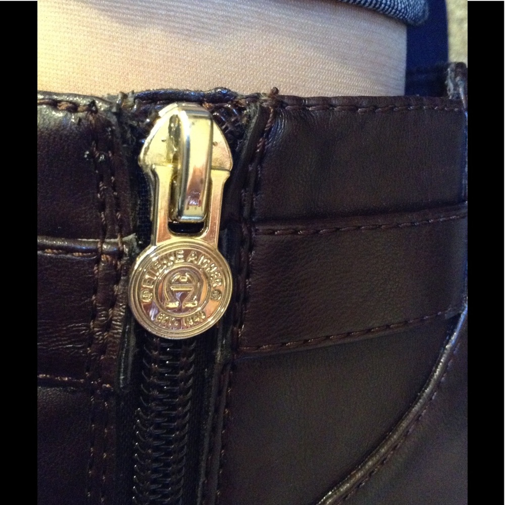 SOLD- Etienne Aigner- Brown Ankle Booties - Picture 8 of 8