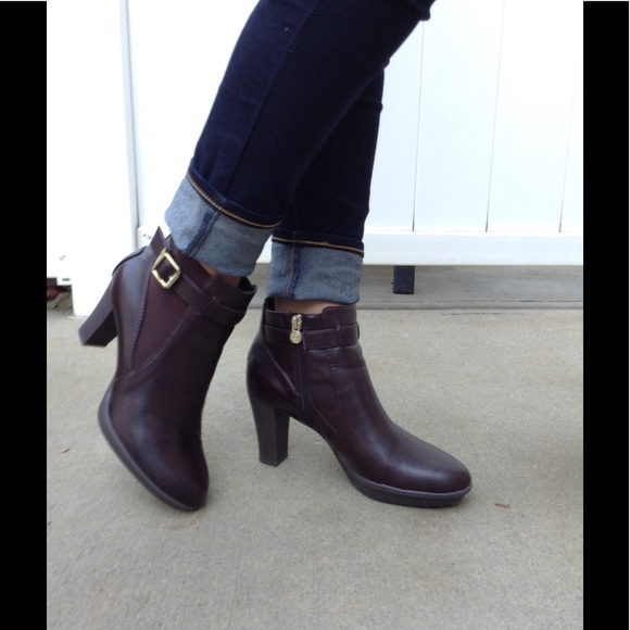 SOLD- Etienne Aigner- Brown Ankle Booties - Picture 3 of 8