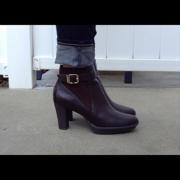 SOLD- Etienne Aigner- Brown Ankle Booties - Picture 4 of 8
