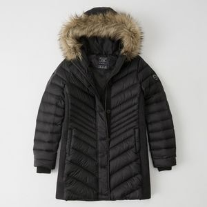 BRAND NEW PARKA, WOMENS, BLACK, S