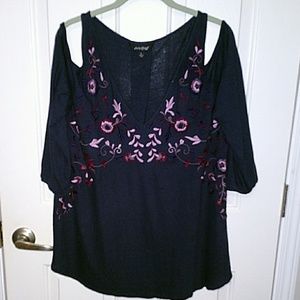 Lucky Brand Cold Shoulder Top