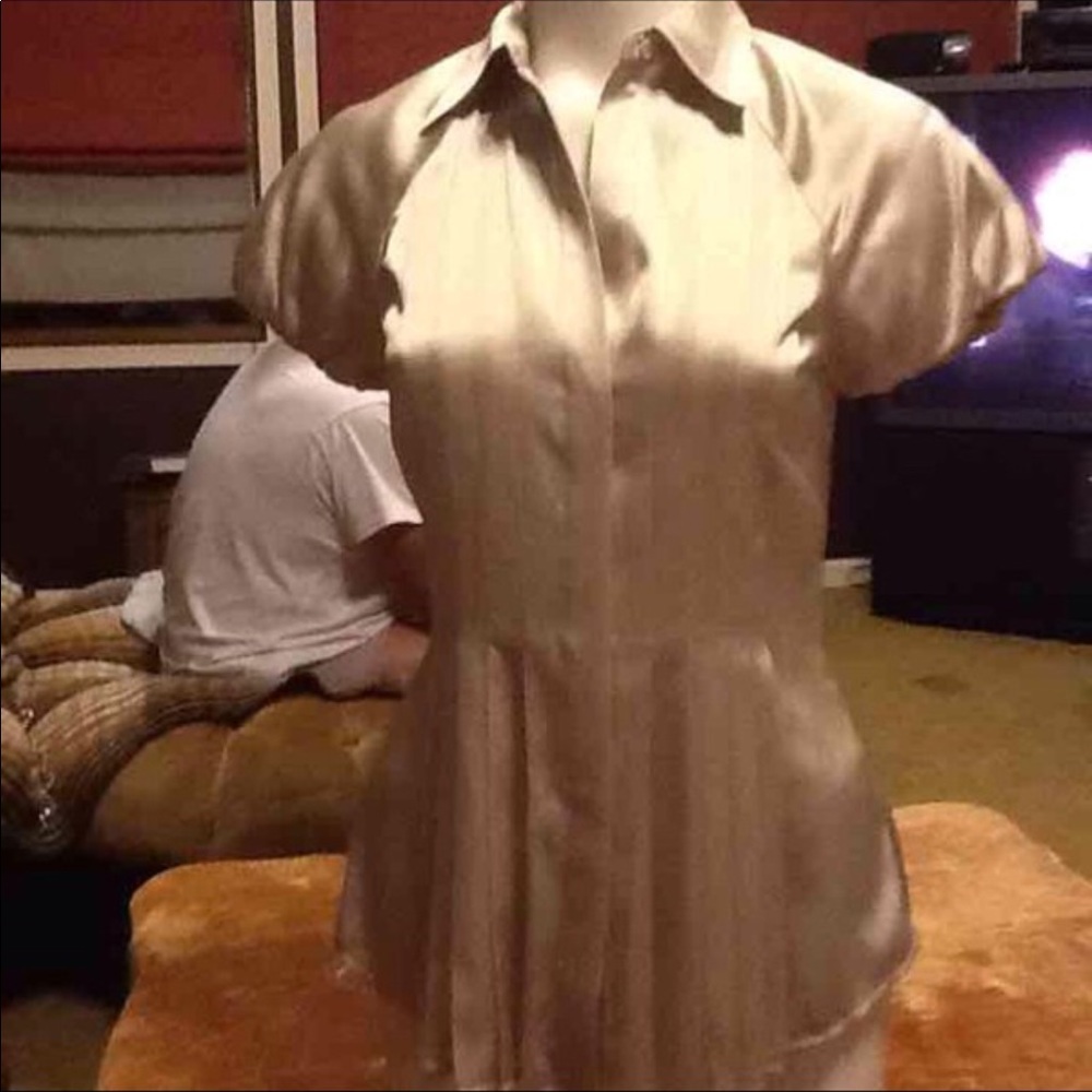 Bcbg maxazria silk and spandex blouse