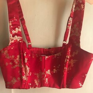 Victoria’s secret oriental crop top corset