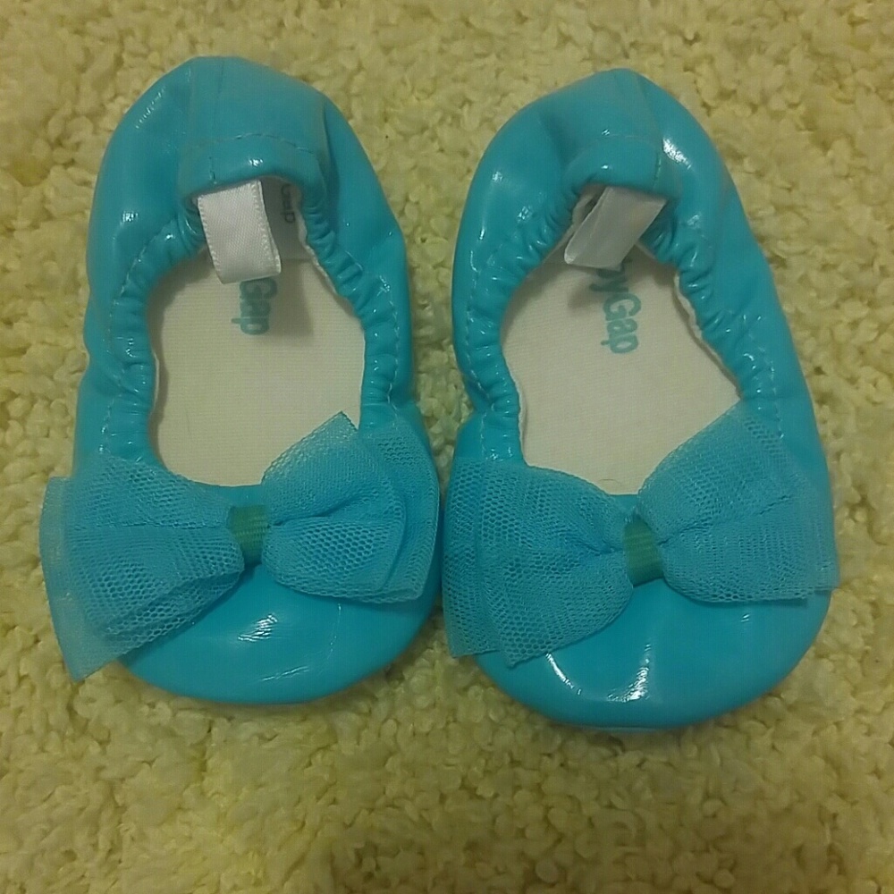 Baby Gap teal flats