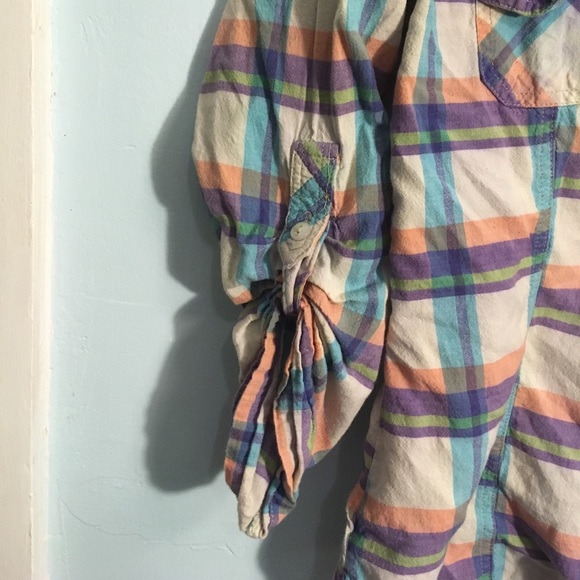 3/4 sleeve plaid shirt - Picture 4 of 4