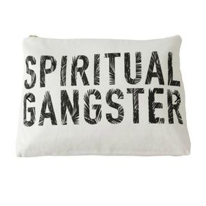 Spiritual Gangster canvas clutch