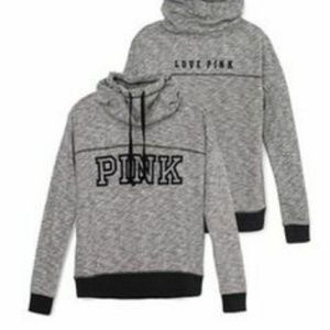 Pink Cowl Neck Sweatshirt