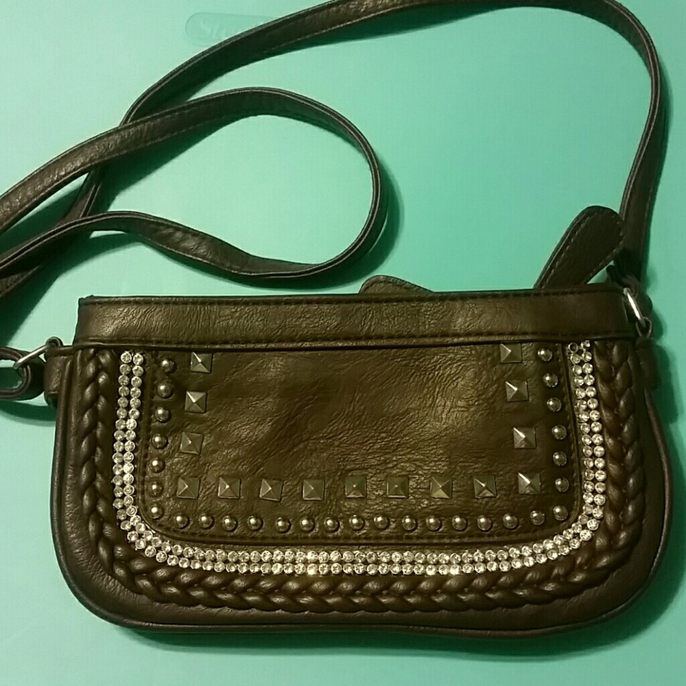 Jeweled Leather Purse