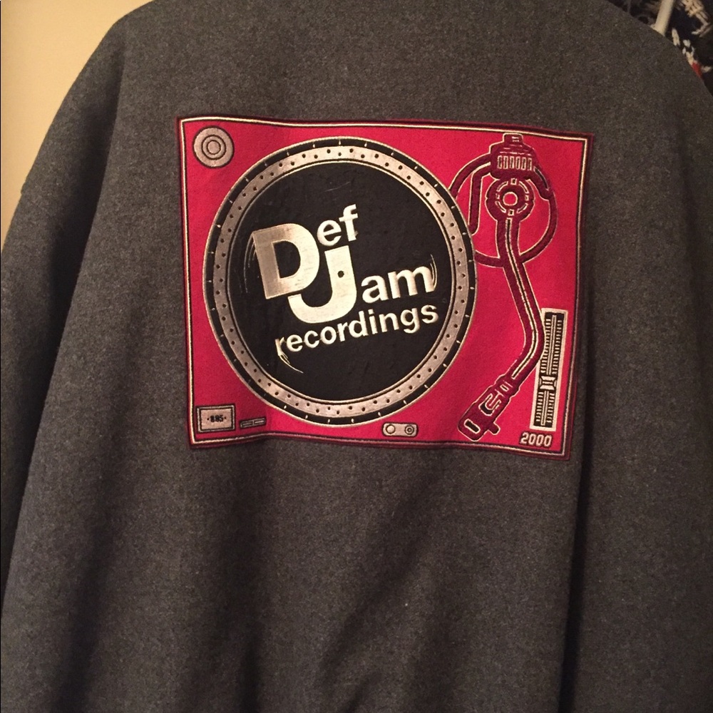 Wool Vintage Def Jam 2000 Varsity Jacket