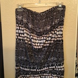 Strapless maxi dress