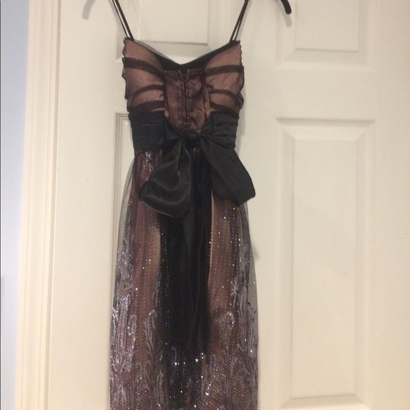 trixxi Metallic Pink Party Dress  Juniors Size 9 - Picture 7 of 8