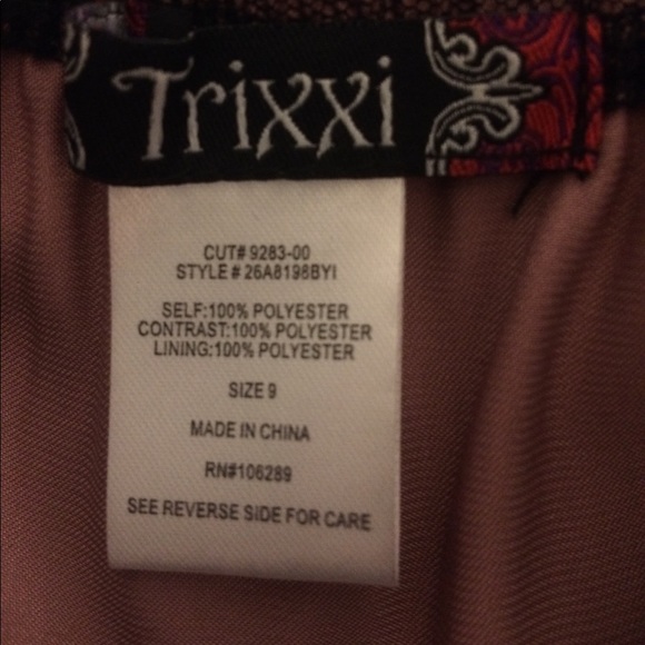 trixxi Metallic Pink Party Dress  Juniors Size 9 - Picture 8 of 8