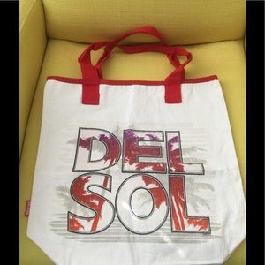 New Del Sol canvas color changing tote bag