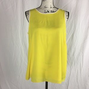 Vince Camuto Bright Yellow Top with Open Back