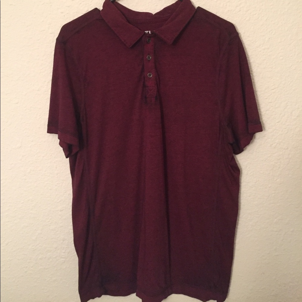 Mens Red Short sleeve Polo Size Large