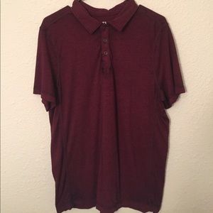 Mens Red Short sleeve Polo Size Large