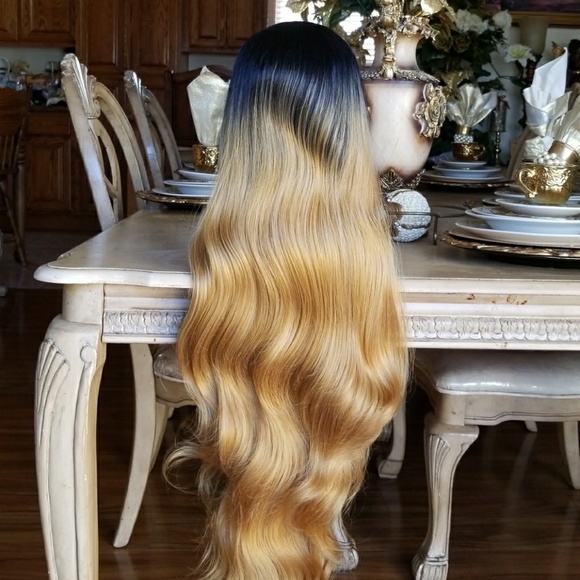 Ombre Blonde Beauty LaceFront Wig Wig 28-30 inche main image 7