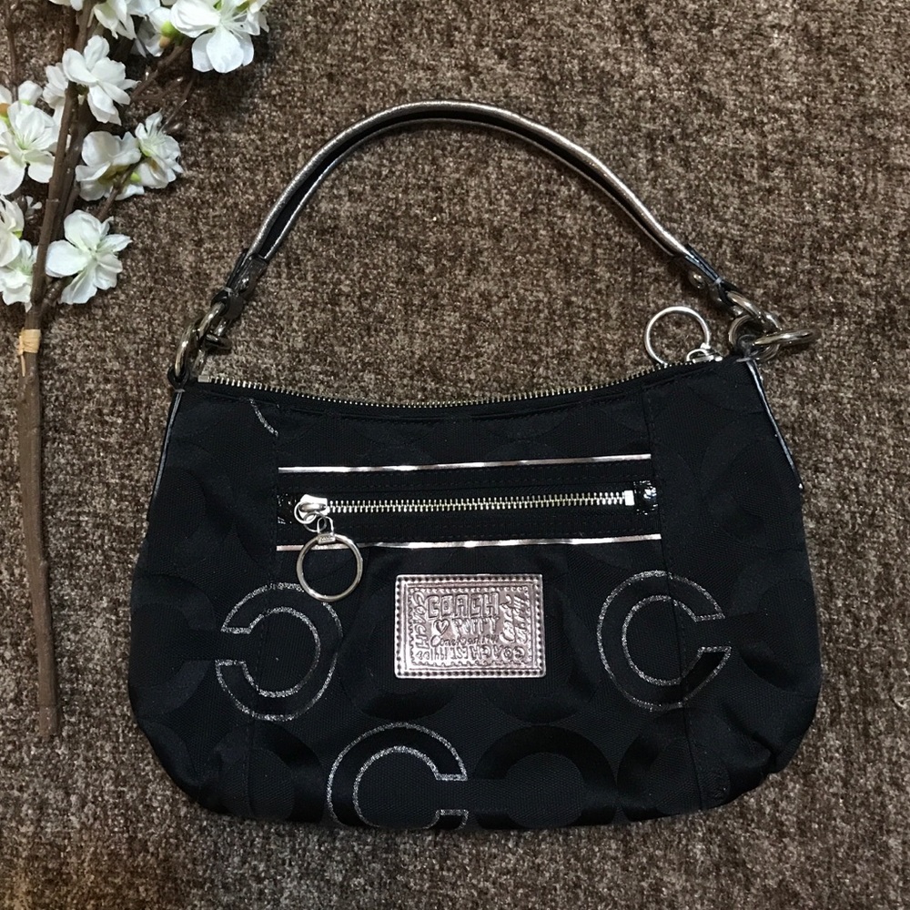 Coach poppy collection bag in black