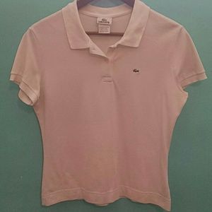 Lacoste White Polo 46 L
