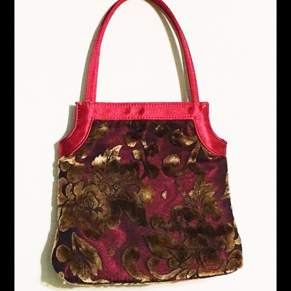 Victorias Secret Retro Party Purse Velvet/Chiffon