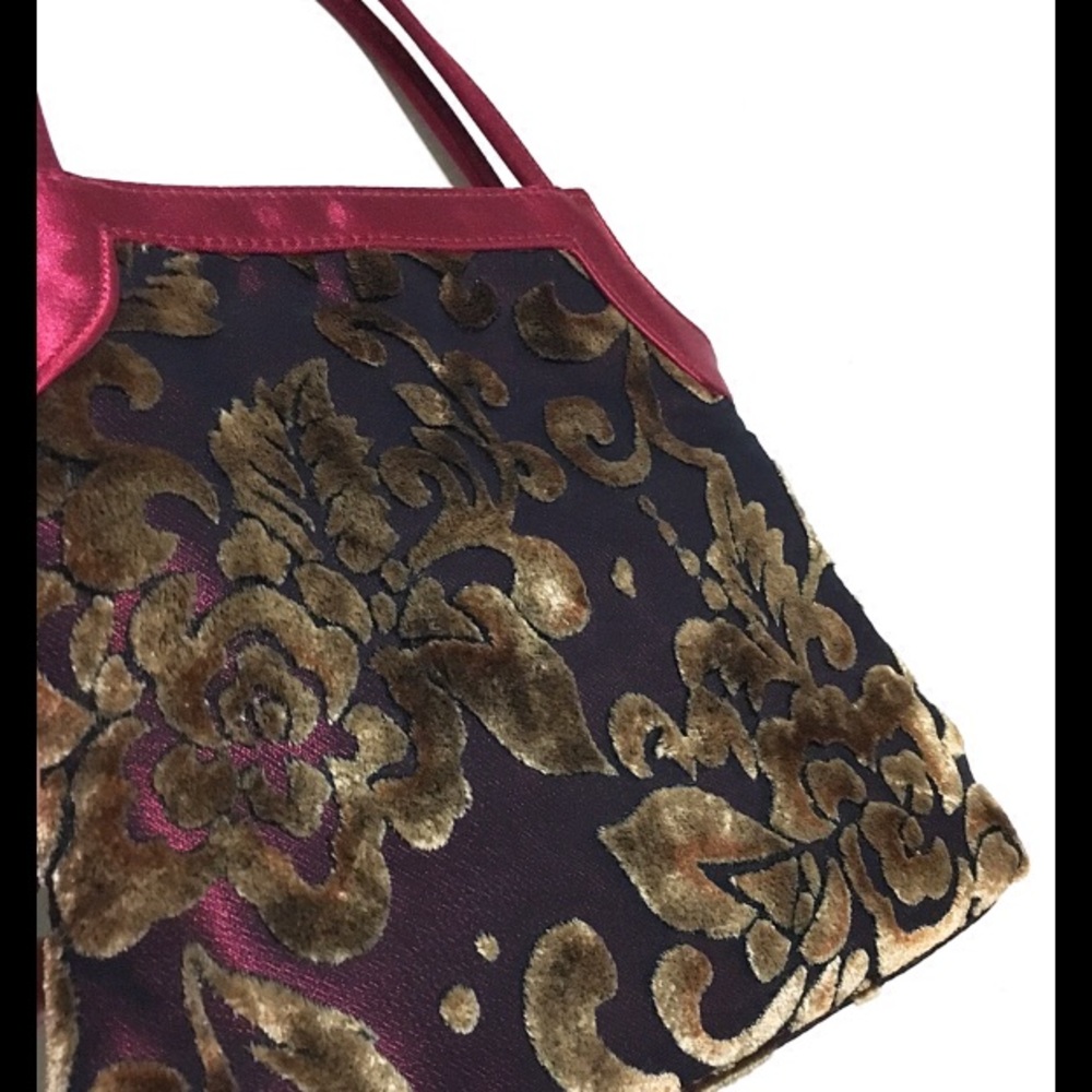 Victorias Secret Retro Party Purse Velvet/Chiffon - Picture 3 of 6