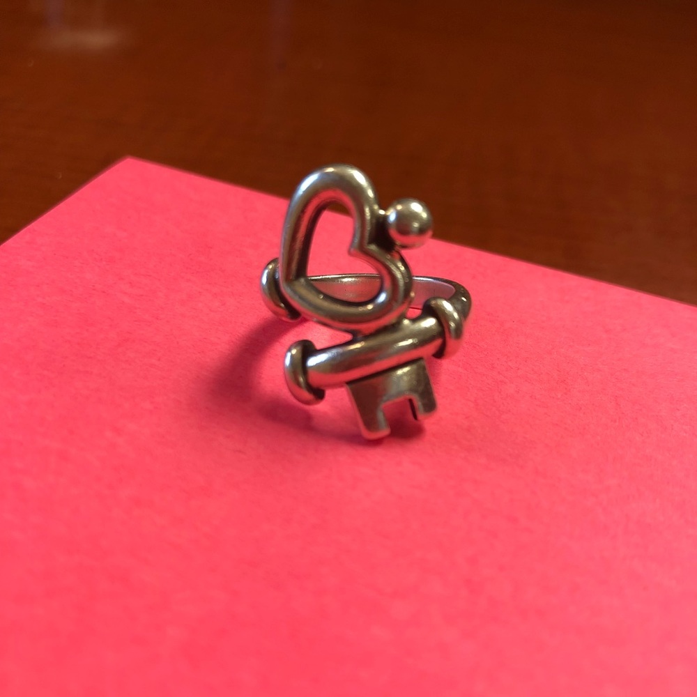 James Avery key to my heart ring