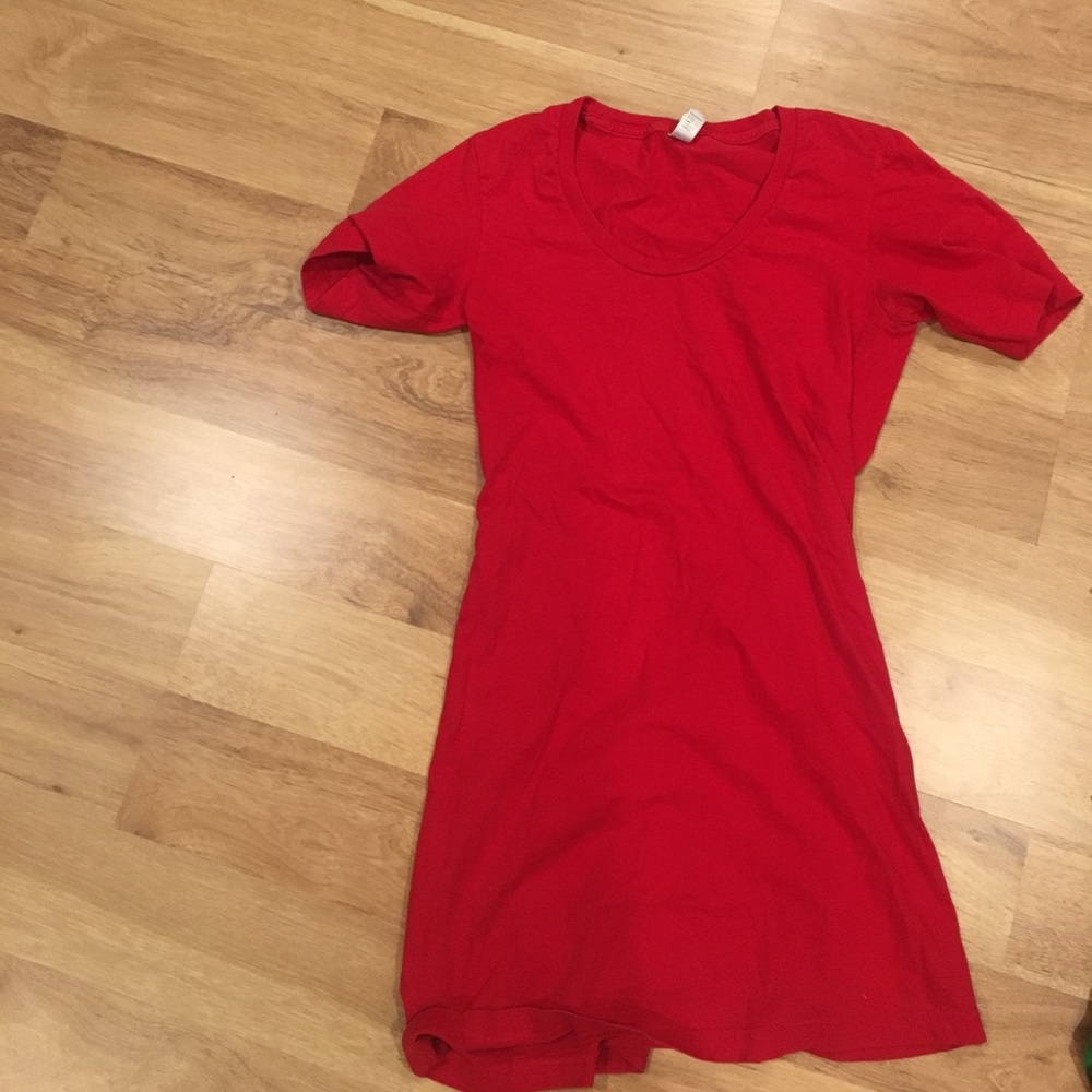 American apparel red dress