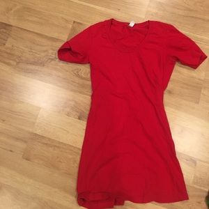 American apparel red dress