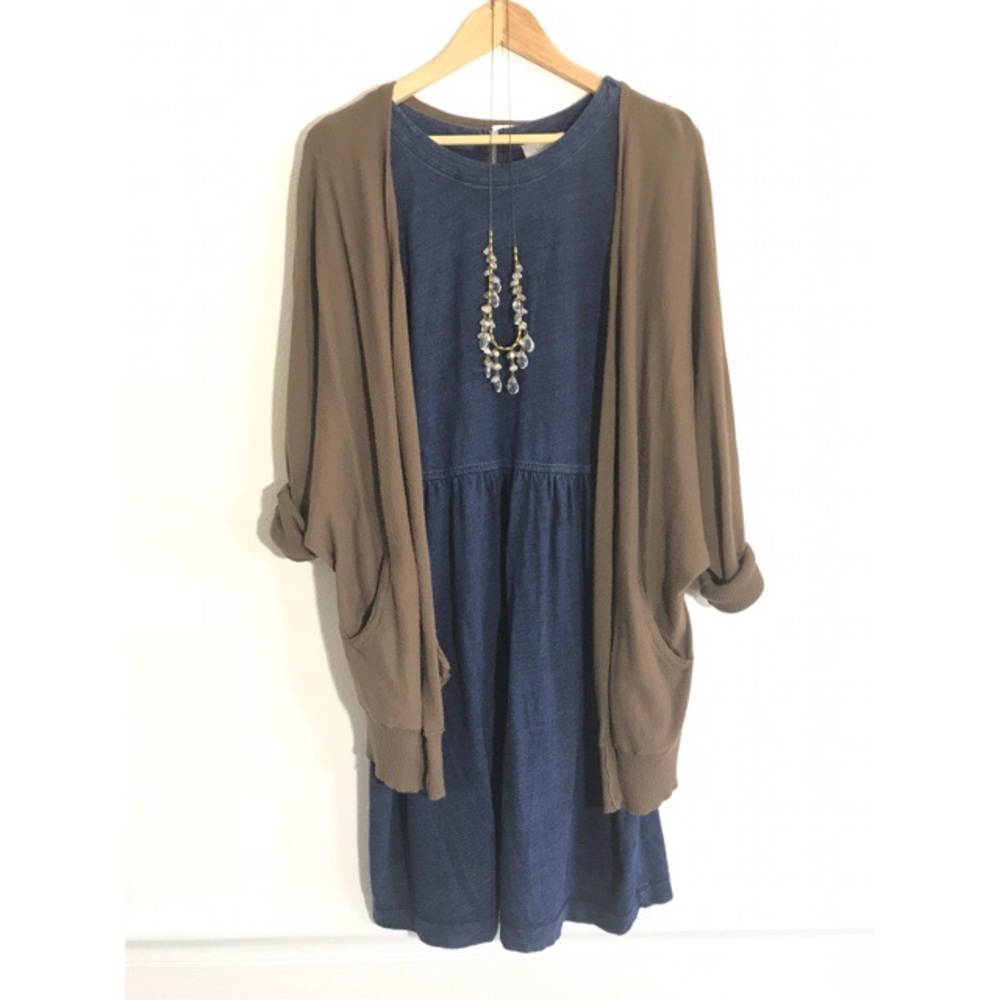 PRICE DROP 🎉Loft Blue Dress Size 10 Short Sleeves