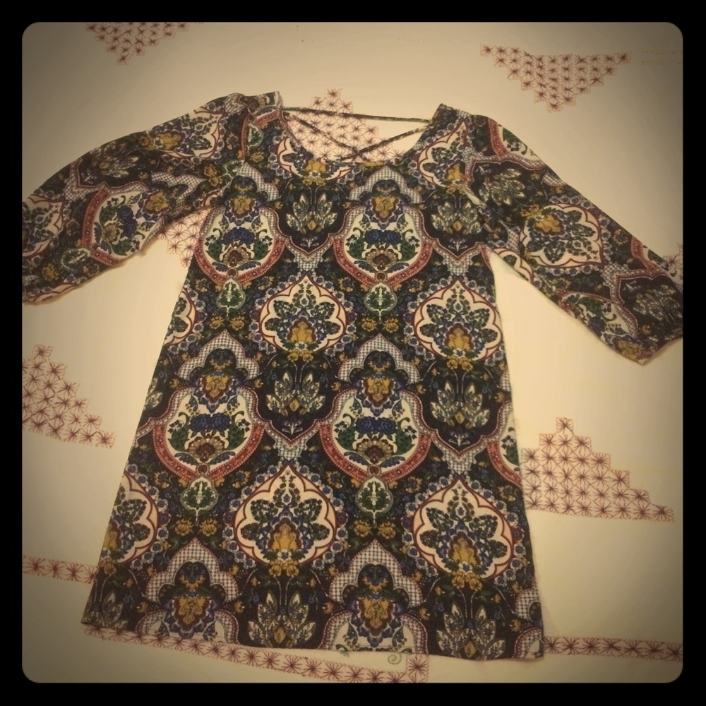 Boho mini dress