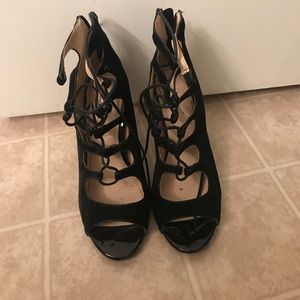 Black Lace Up Heels