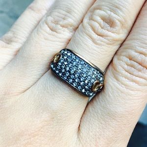 BCBG Max Azaria Pave Crystal Style Ring
