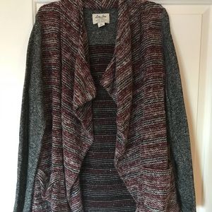 Lucky Brand drape front cardigan