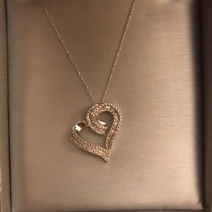 Diamond heart necklace